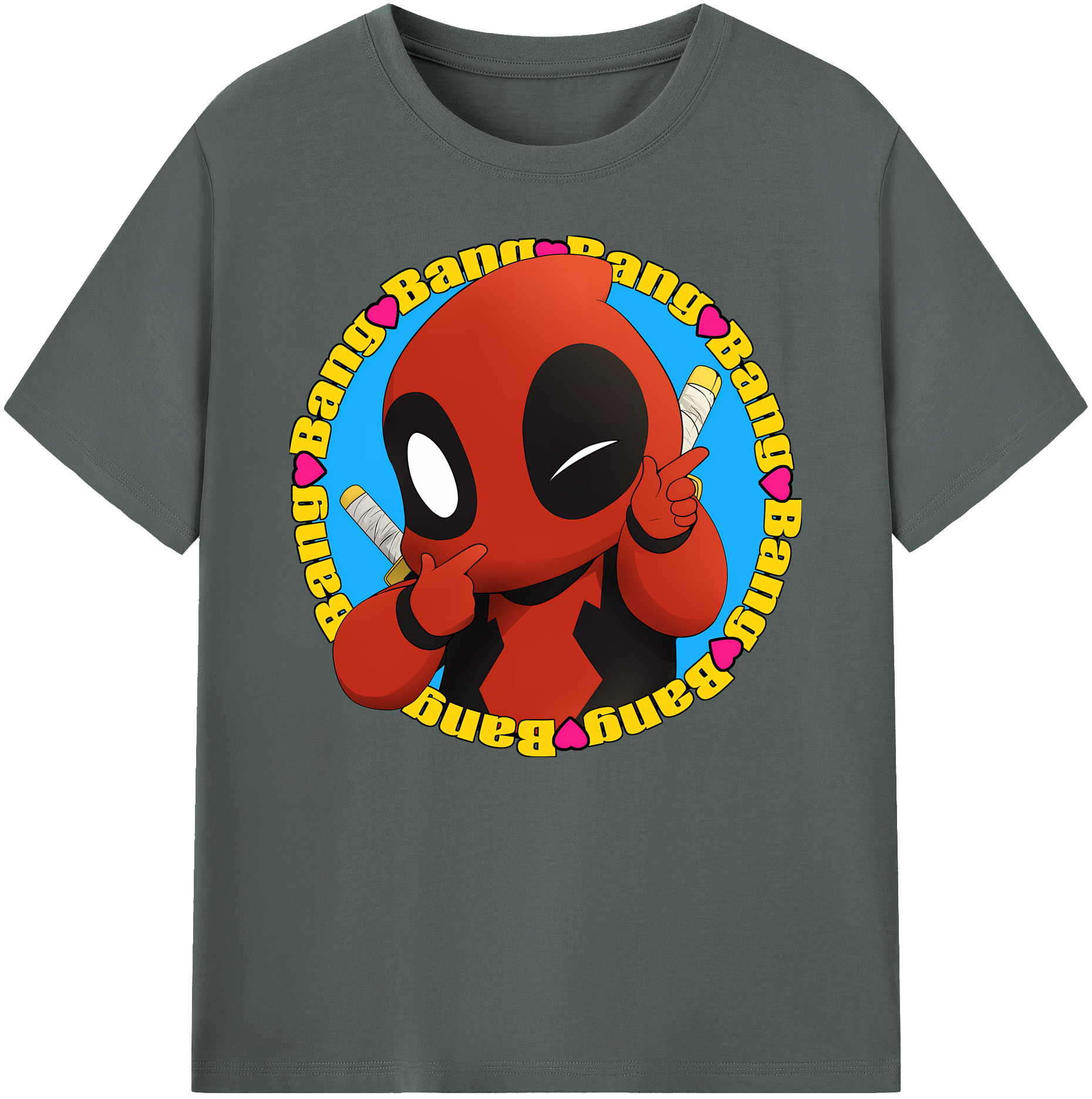 （画像用） Deadpool デッドプール 綿100％ メンズ半袖Tシャツ｜肌触りやわらか＆通気性